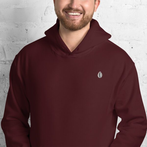 🐚 Salty Soul – Unisex Kapuzenpullover mit gestickter Kaurimuschel – Bild 3