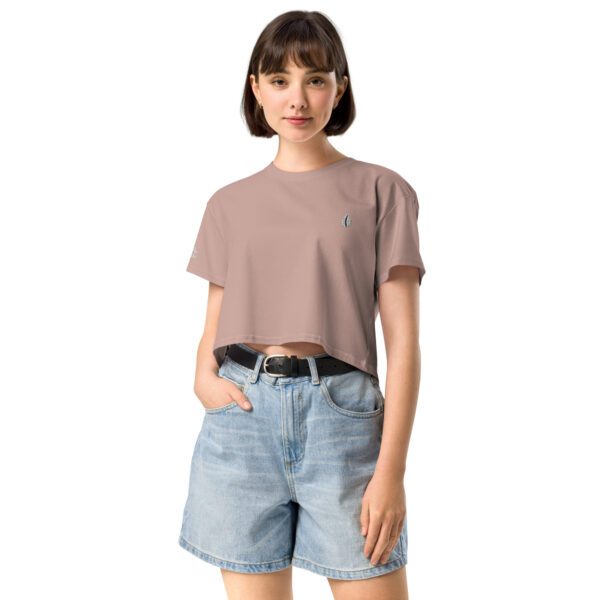🐚 Salty Soul – Crop-Top mit gestickter Kaurimuschel – Bild 10