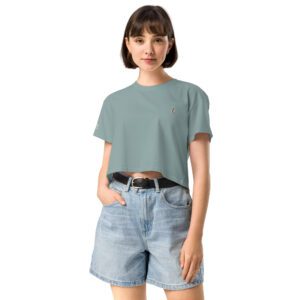 🐚 Salty Soul – Crop-Top mit gestickter Kaurimuschel